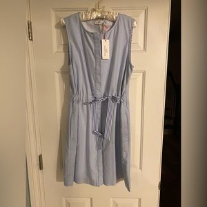 Vineyard Vines Oxford Tie Waist Dress